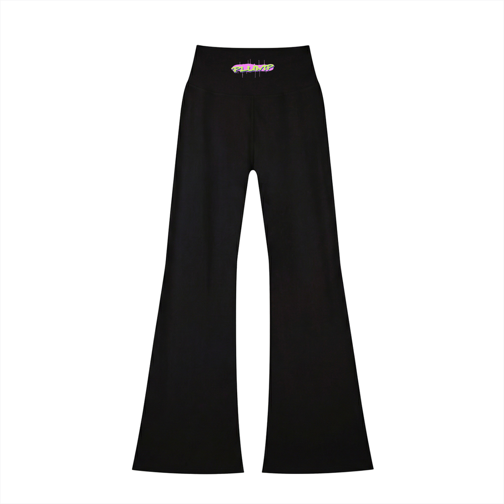 Women's plump print High-Waisted Flare Leggings