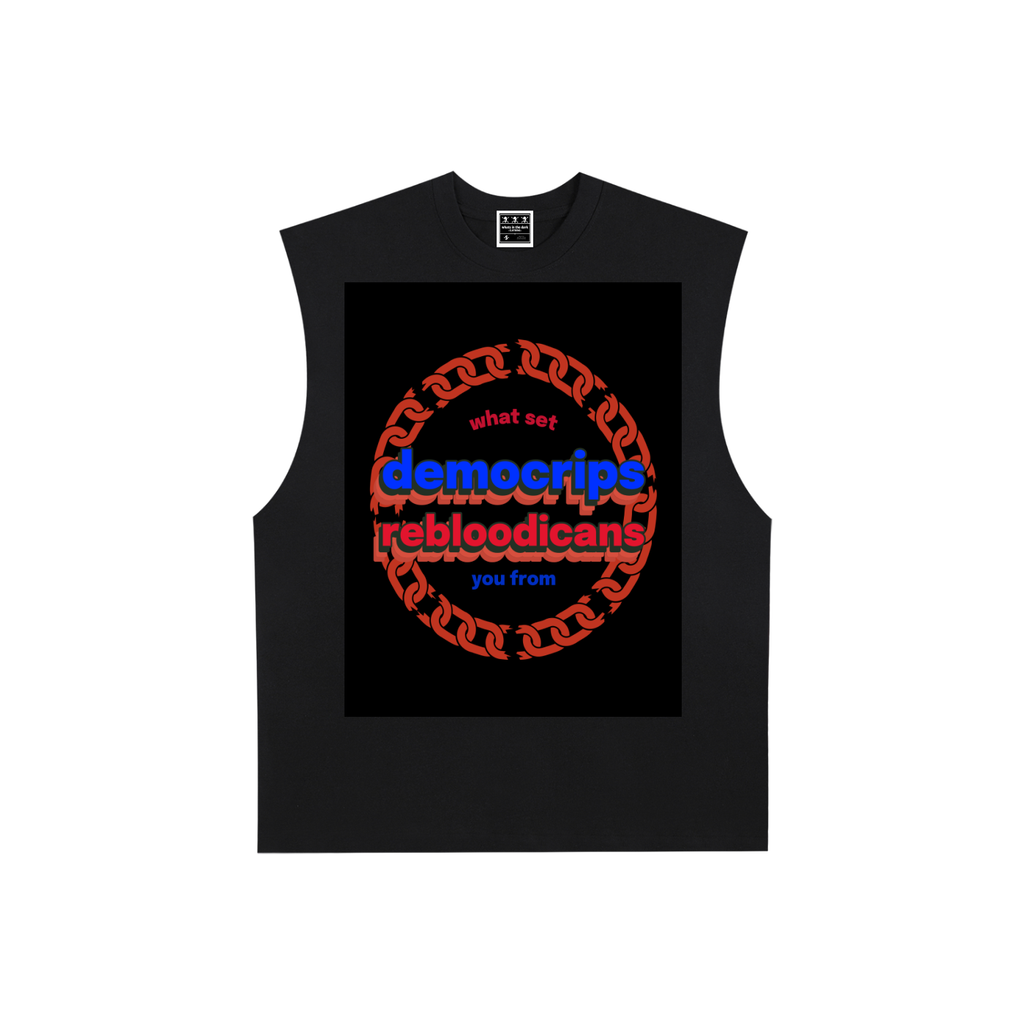 Raw Edge Cotton Tank Top dem reb